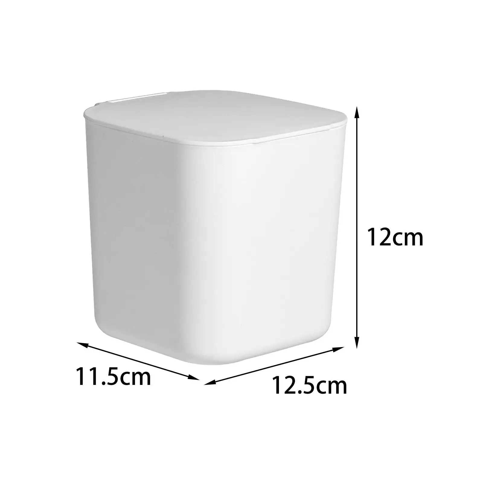 Mini Trash Can with Lid Wastebasket Counter Garbage Bin Creative Little Garbage Cans for Desk Dresser Bathroom Bedside